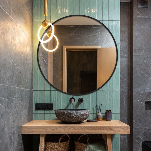 Spiegels met zwarte rand 