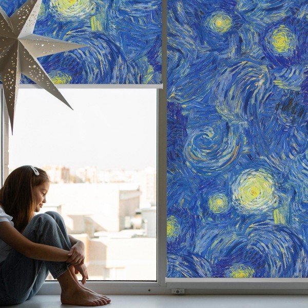 Rolgordijnen met kunstmotieven, reproducties 