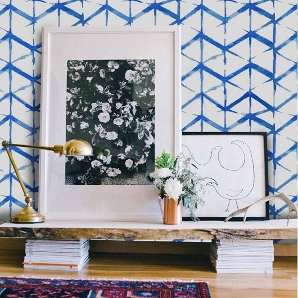 Fotobehang met zigzagpatroon – Dynamische en stijlvolle wanddecoratie 